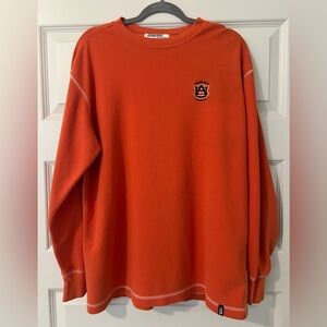 Vintage Auburn University Ribbed Crewneck Long sleeve
